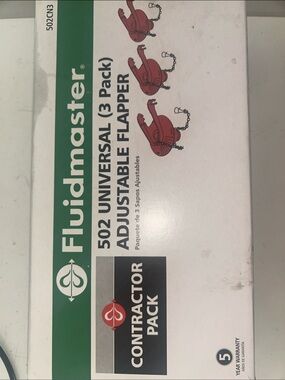 502 Universal Adjustable Flapper (3 Pack) - White/Red